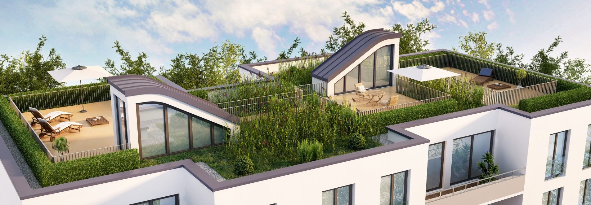 Intensive Dachbegrünungen mit Hydro Profi Line® Dachbegrünungssystemen Intensive Dachbegrünungen mit Hydro Profi Line® Dachbegrünungssystemen