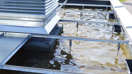 Hydro Profi Line Rastersystem für Pflanzbecken auf Müllhausdächer
