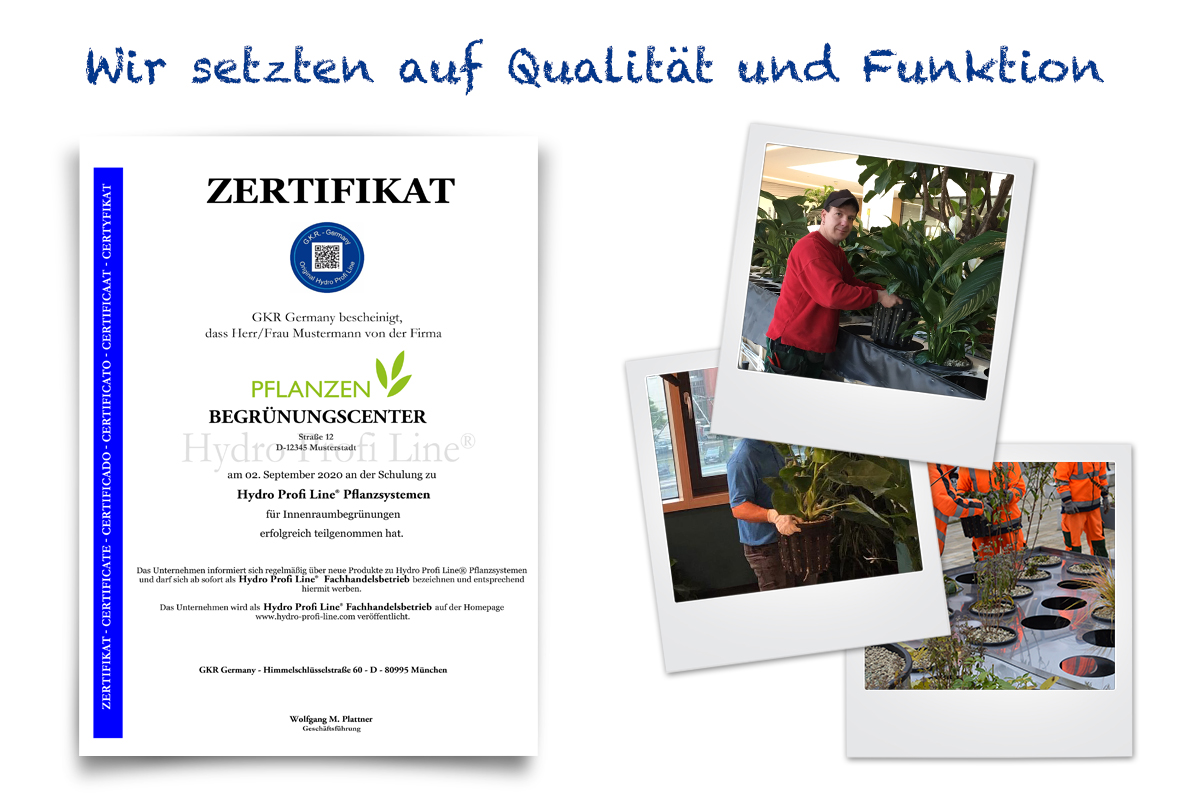 Schulungen und Veranstaltungen zu Hydro Profi Line Begrünungssystemen