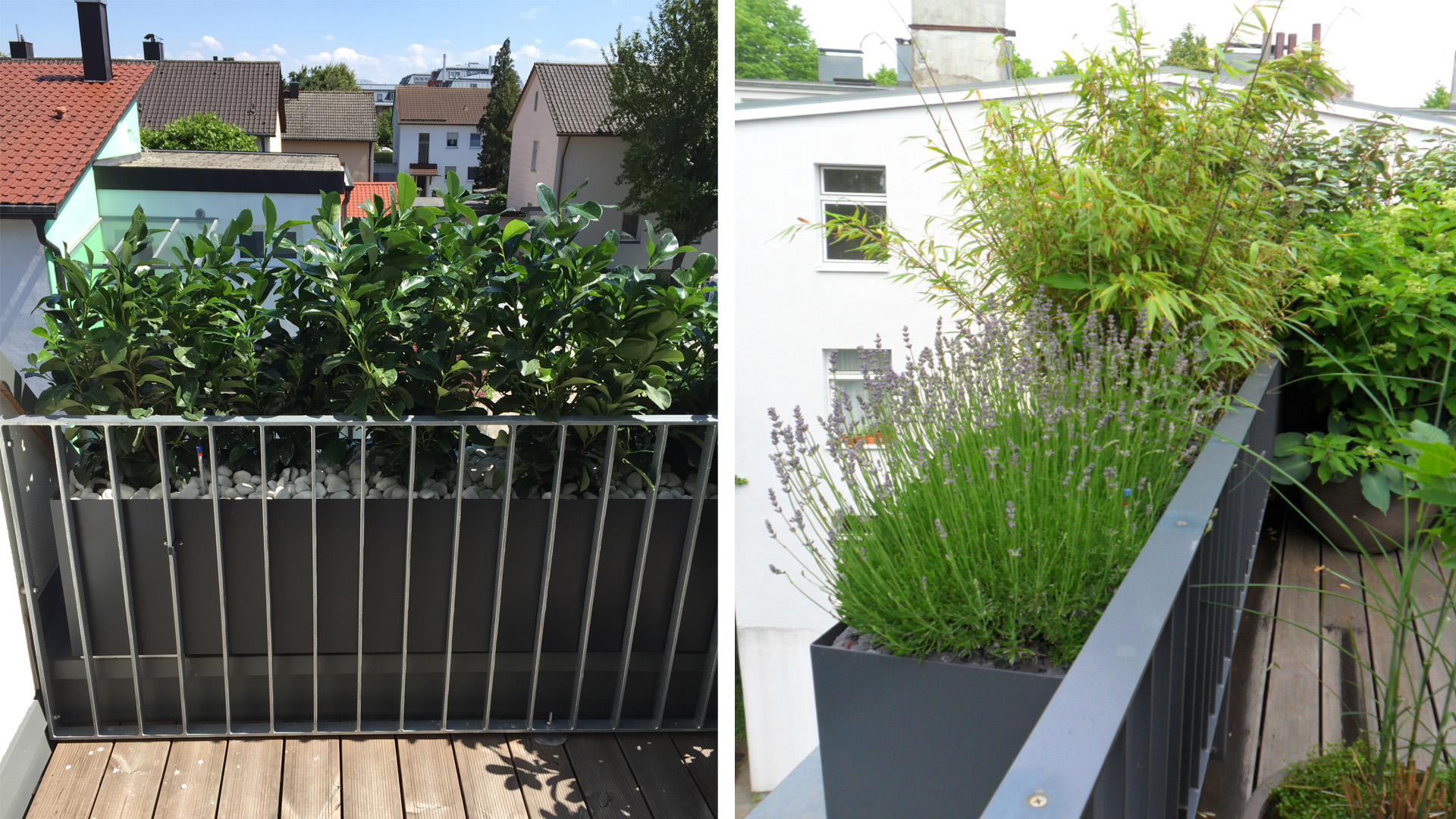 Kunststoffgefäße für Stadtbegrünungen mit Hydro Profi Line® Pflanzsystem