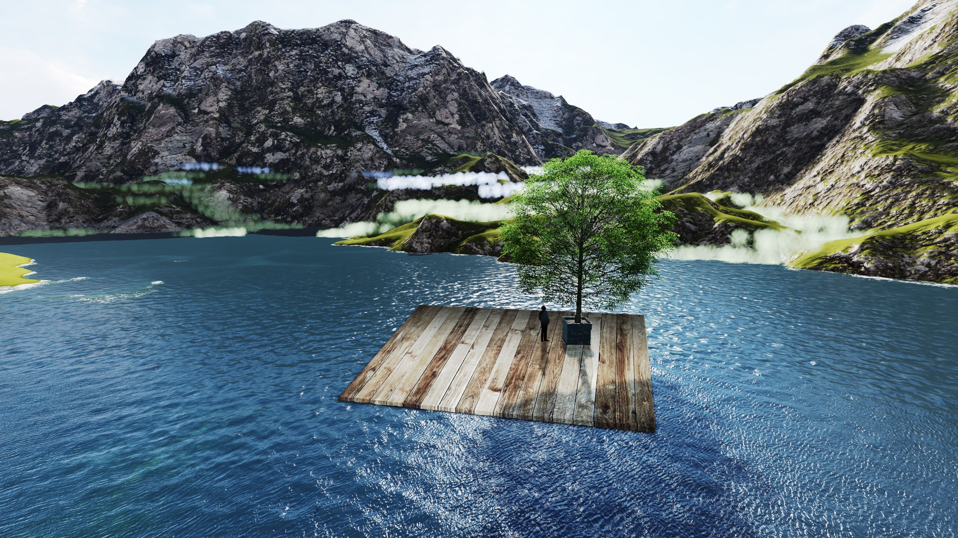 Baum_auf_Wasser_Floss Kopie